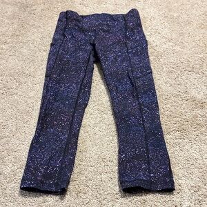 Lululemon Speed Up Galaxy Crop Leggings Size 4